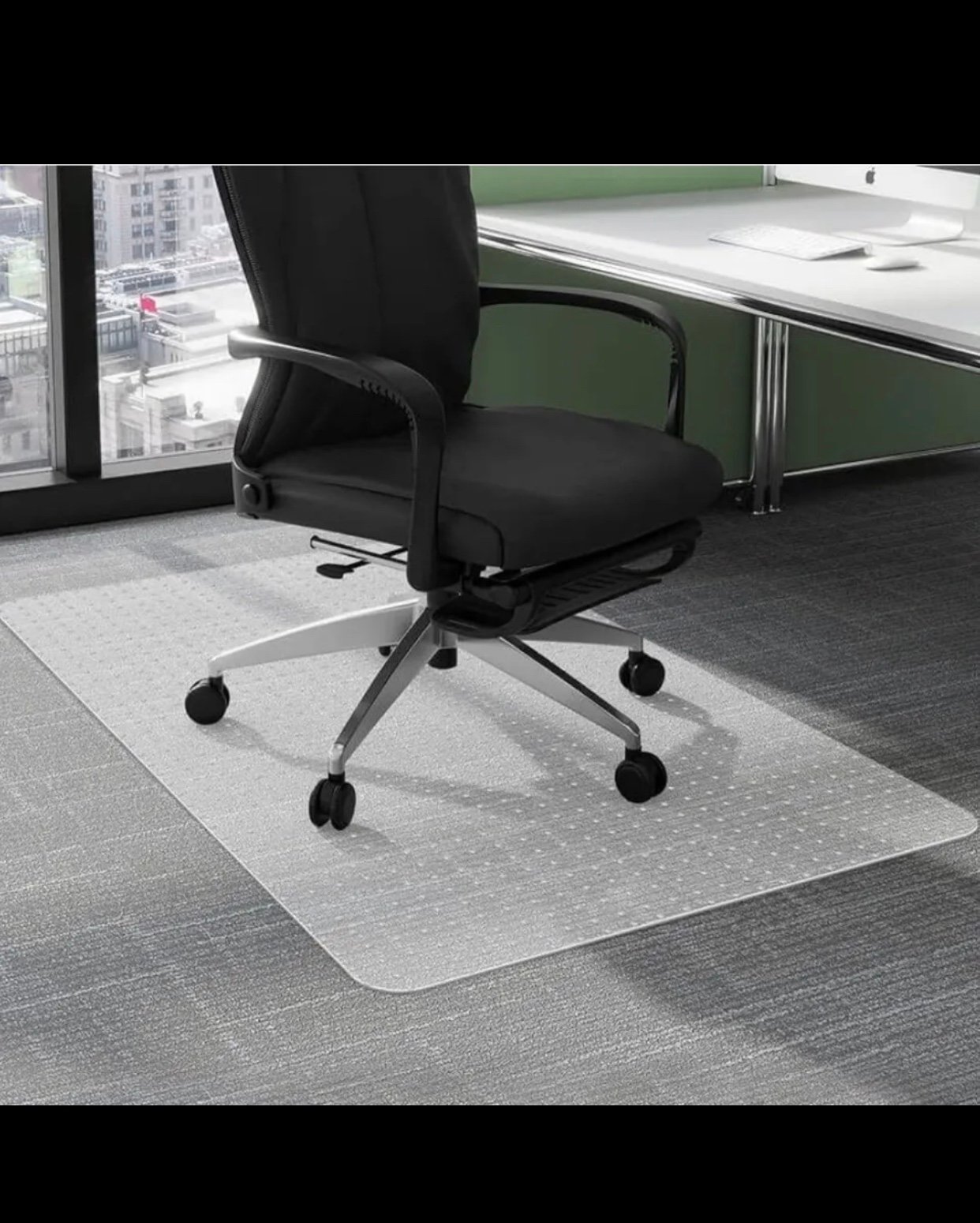 MONICAT Clear Chair Mat for Hardwood Floor, Computer Chair, Home 30x48