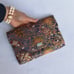 Japanese Silk Brocade Purse with Antique Chinese Green Jadeite Jade Button