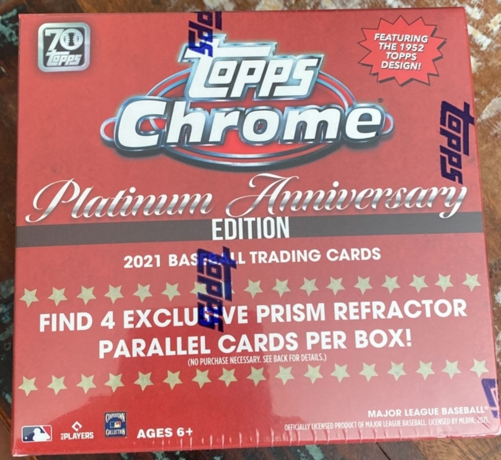 2021 Topps Chrome Platinum Anniversary Baseball Card Mega Box Sealed