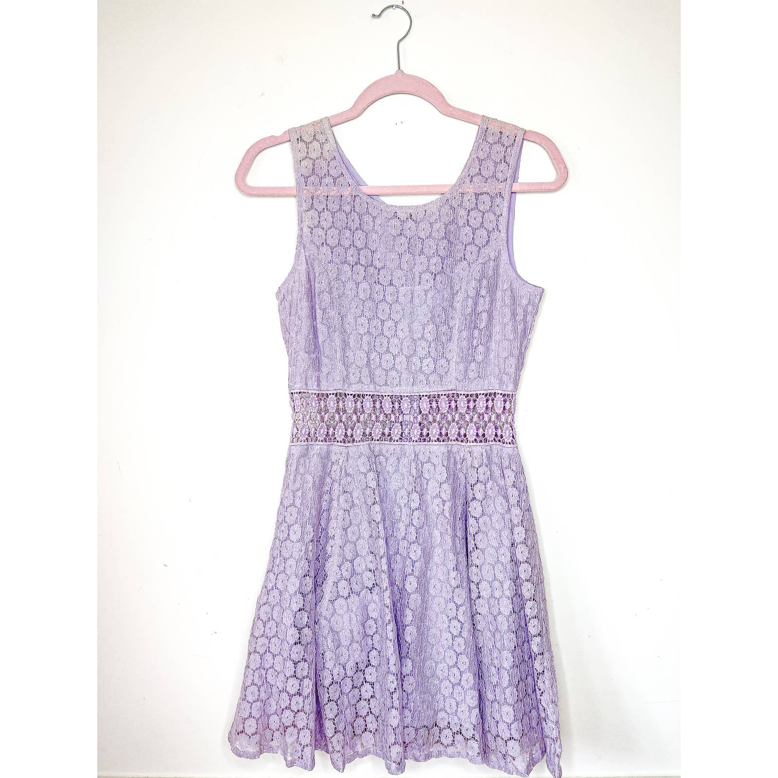 RAGA Lavender Lace Mini Dress Size Small