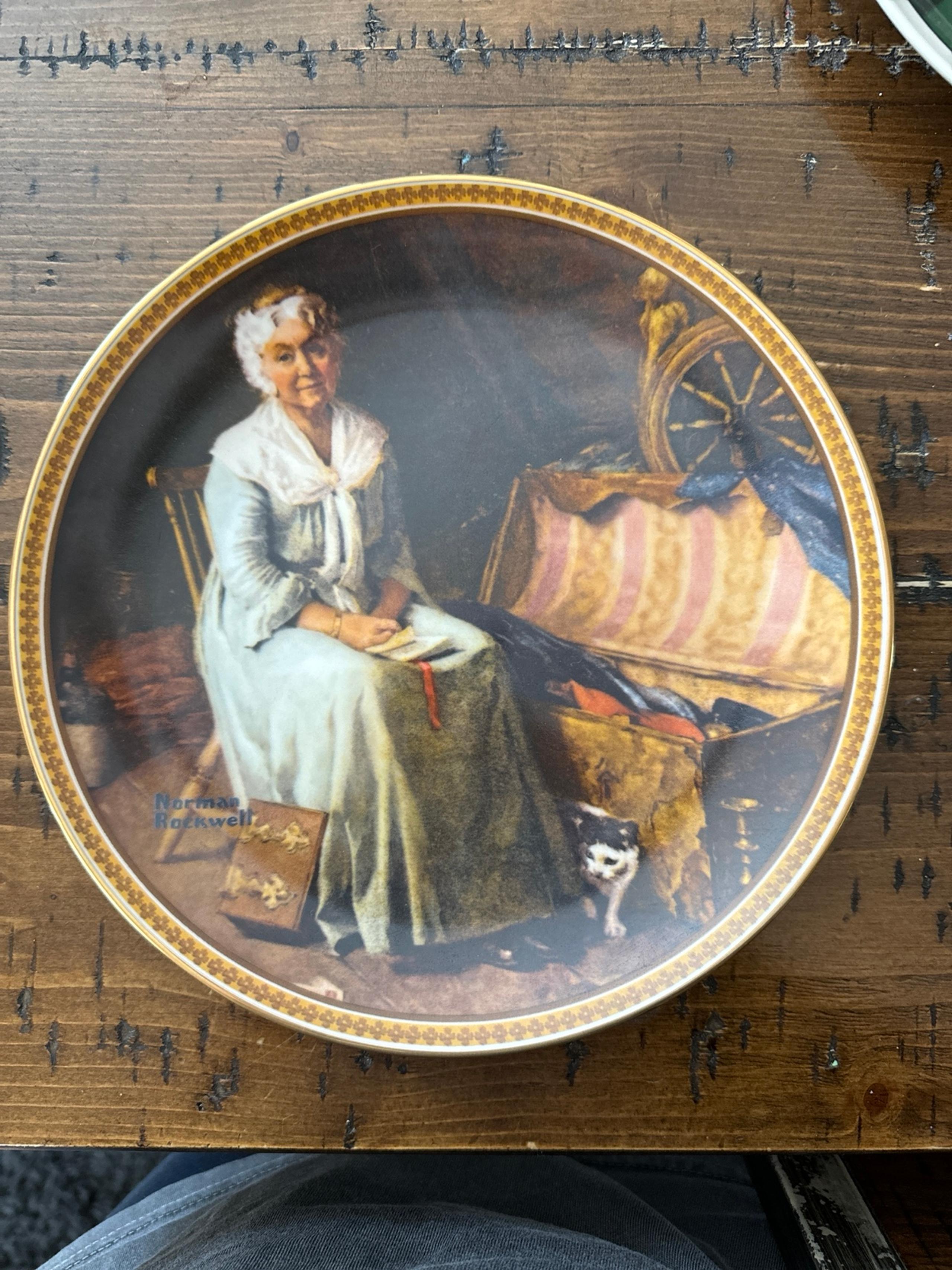 norman rockwell plate