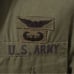 VTG US Military Shirt Army Green BTN Up AIR ASSAULT & Aircraft Crewman Badges