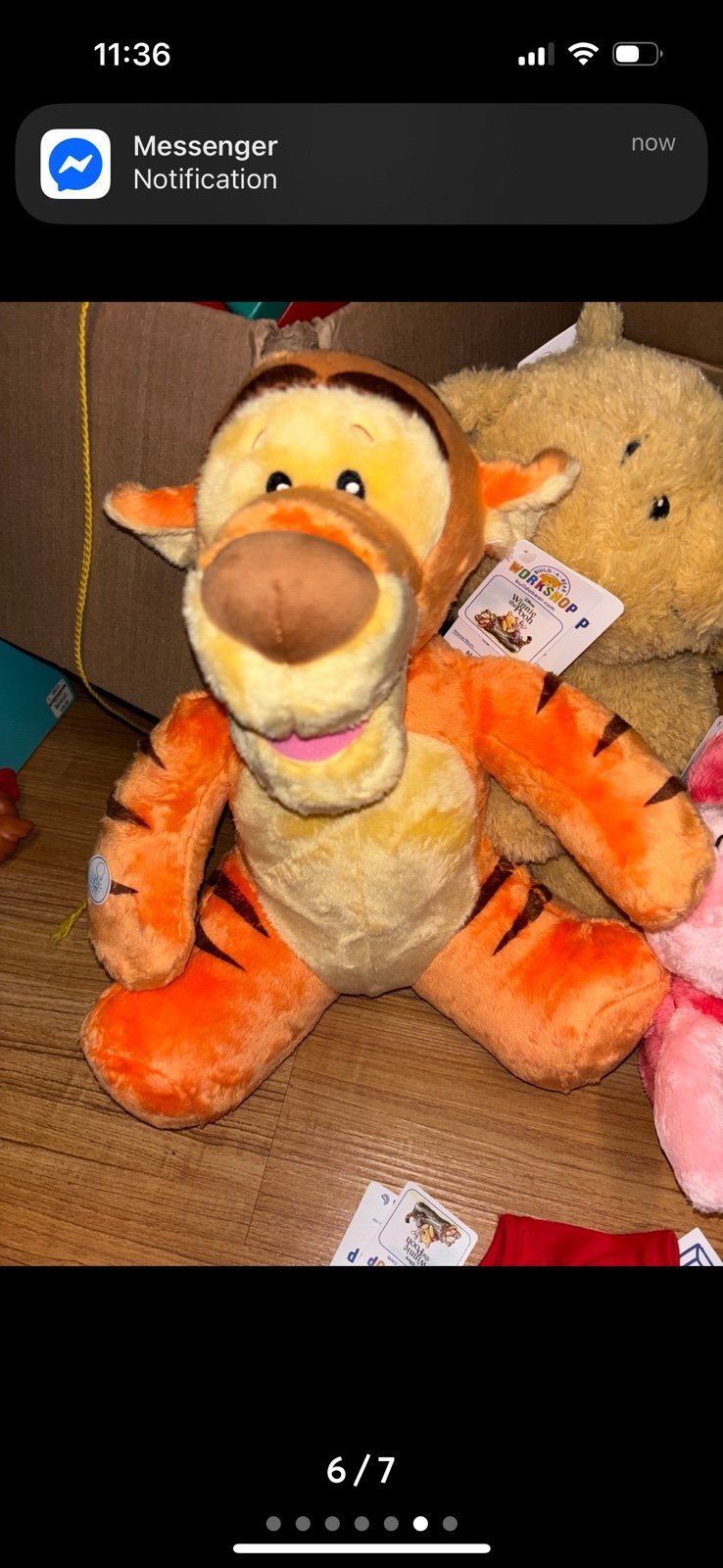 New Buildabear Tigger with sounds