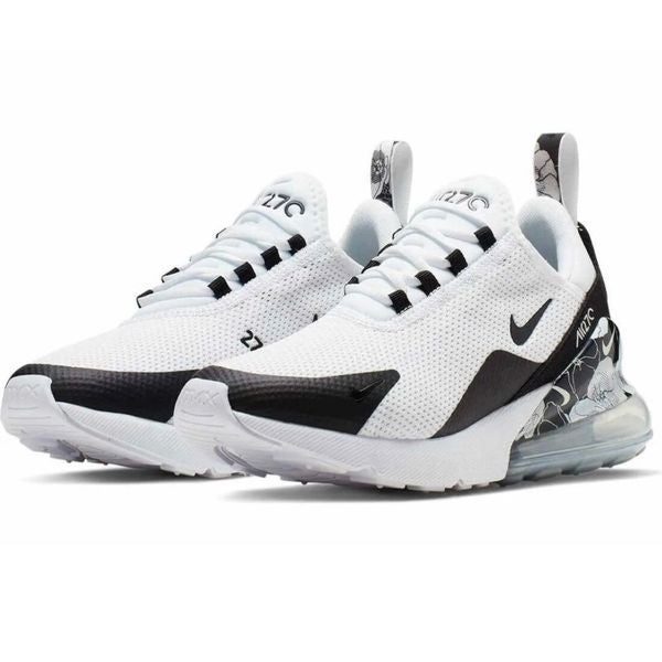Nike Air Max 270 Floral Black & White Woman’s Sneakers.