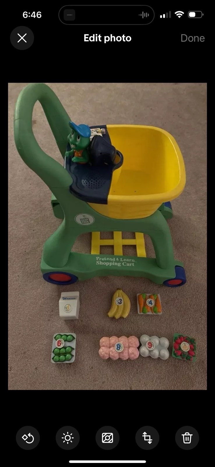 Rare Leapfrog Pretend And Learn Shopping Cart - Discontinued