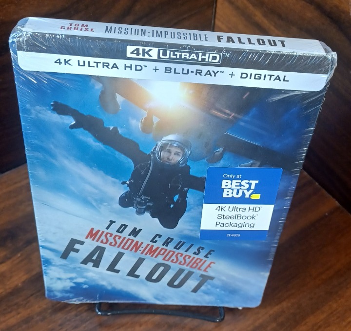 Mission Impossible Fallout Steelbook (4K+Blu-ray-No Digital)-Free Box Shipping