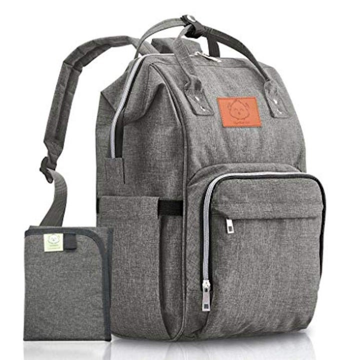 Diaper Bag Backpack Water-resistant Gray
