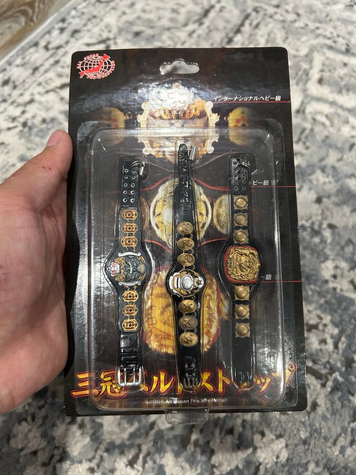 All Japan Pro Wrestling Triple Crown Championship Belt Phone Strap Charapro AJPW