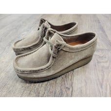 Clarks Original Wallabee 78985 women's taupe suede casual desert shoes size 7.5M