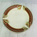 Gibson MAPLE HOLIDAYS Leave Nut Red Panel Gold Trim Stoneware Soup Bowls Set 4
