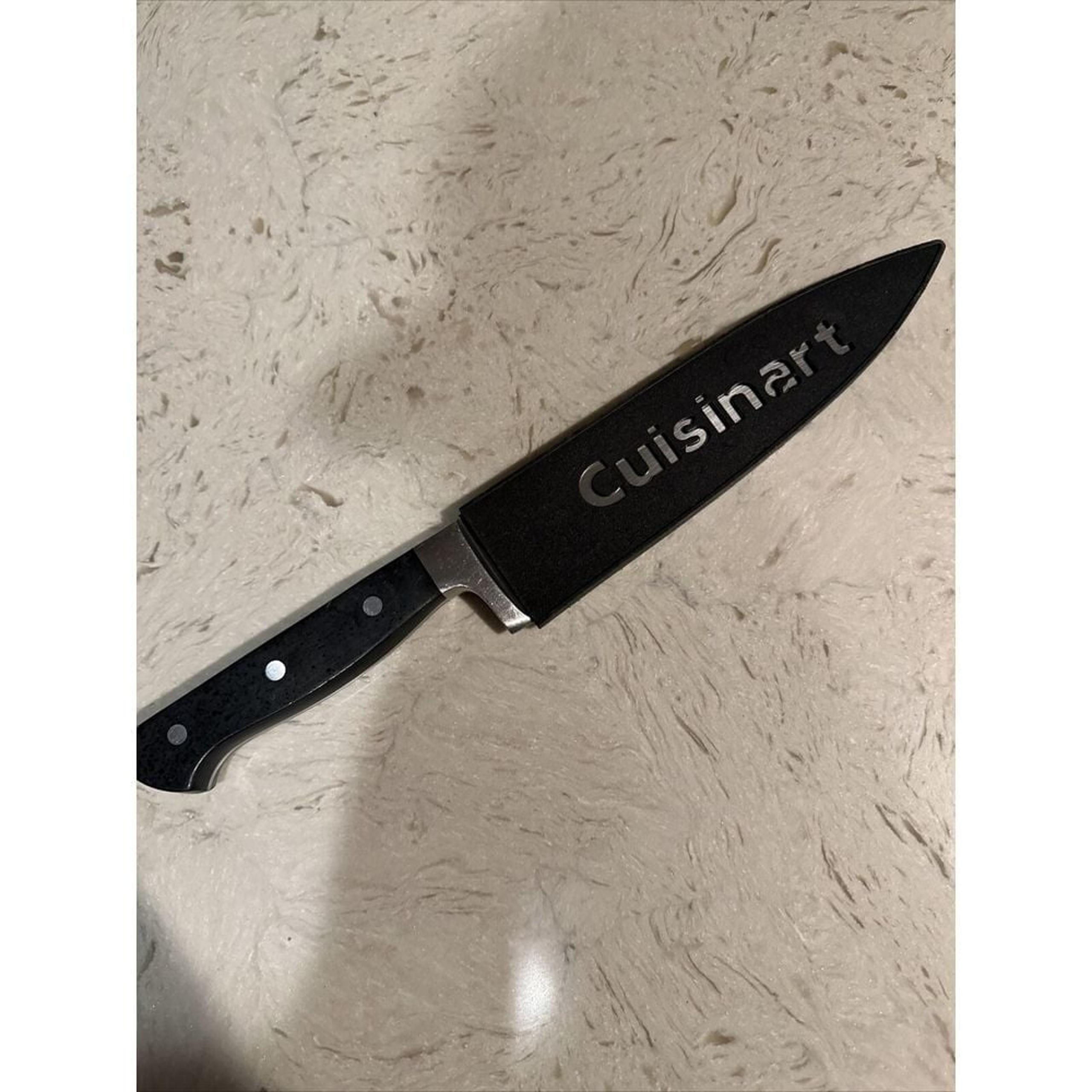 RAZOR SHARP Cuisinart C77TR-7SAN Stainless Steel 8" Chef Knife w/ Plastic Sheath