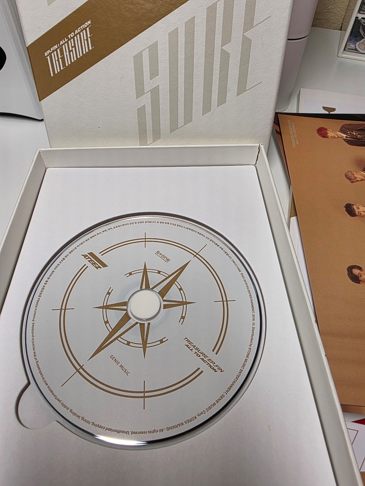 Ateez Treasure Ep Fin All to Action Album (White)