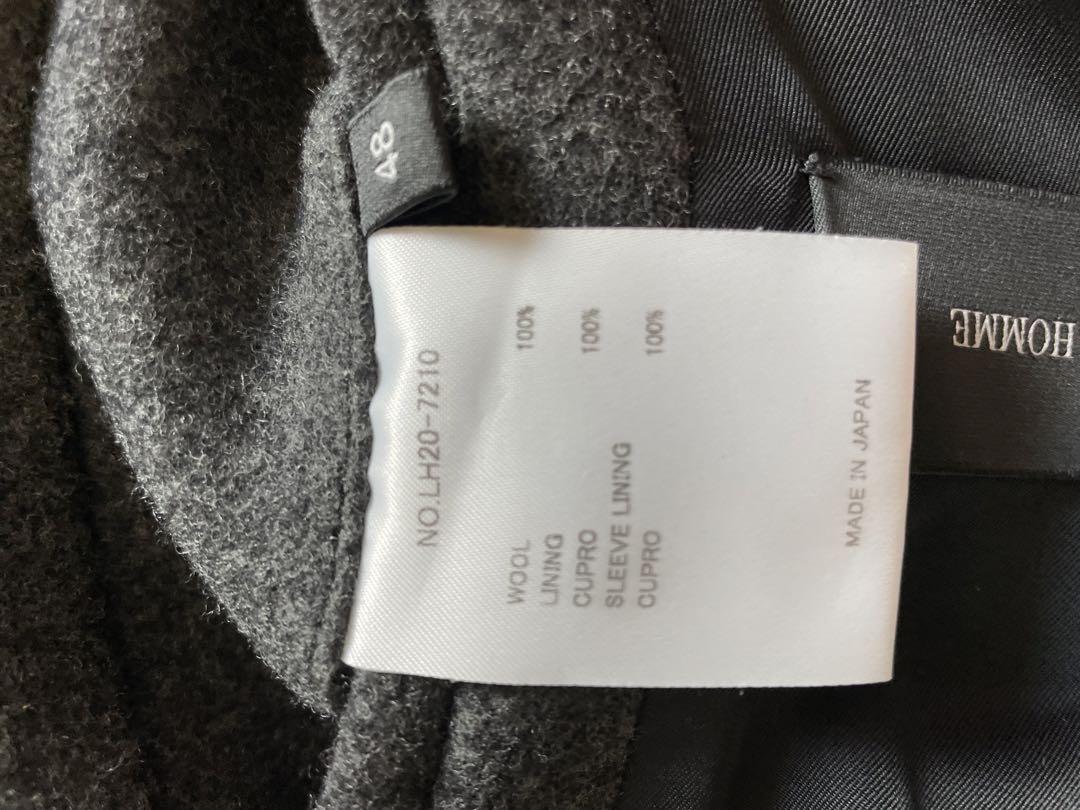 Excellent Condition】LITHIUM HOMME HIGH NECK WRAP COAT