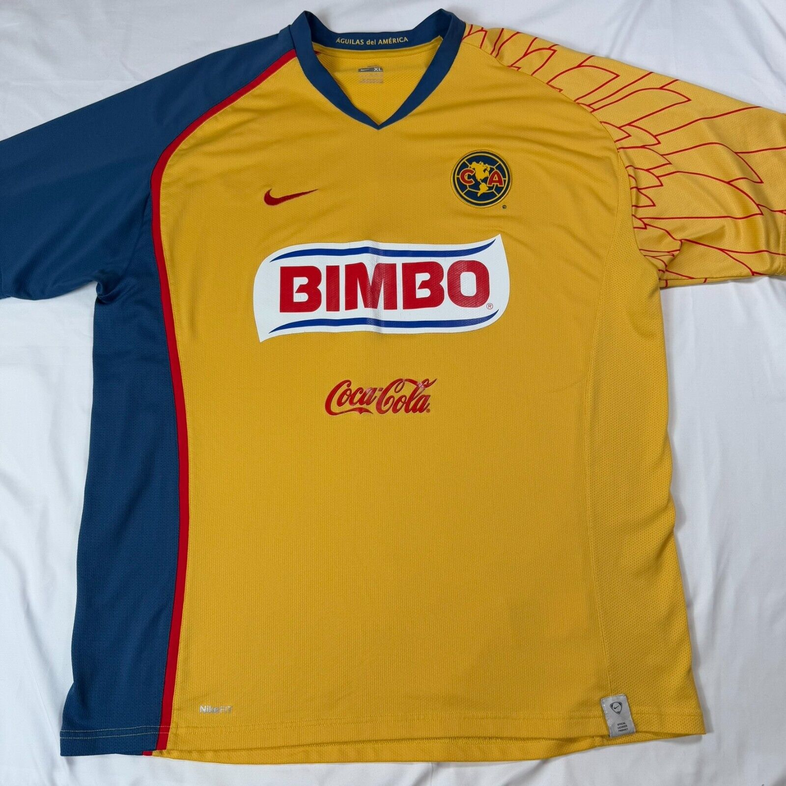 Vintage Club America Nike Jersey Mens XL 2007/2008 Home Authentic RARE