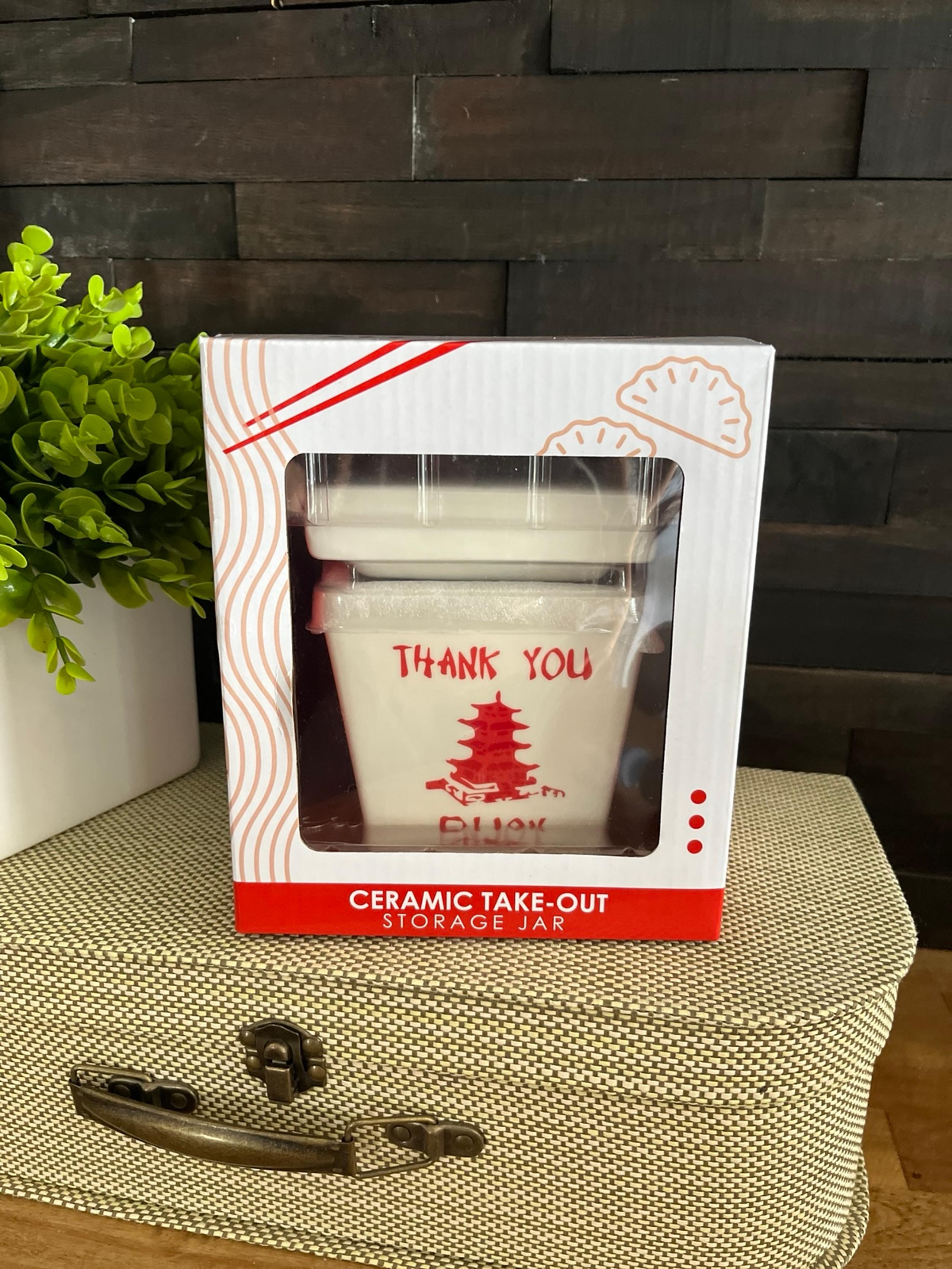Take-out Storage Jar "Thank you-Enjoy"