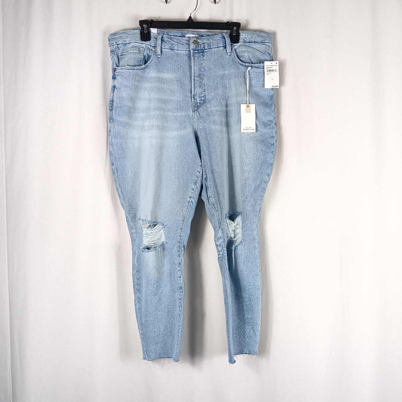 NWT Good American Good Legs Skinny Cropped Jeans Size 18