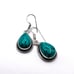 Tibetan Turquoise Gemstone Handmade 925 Sterling Silver Jewelry Earrings (2.10 )