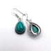Tibetan Turquoise Gemstone Handmade 925 Sterling Silver Jewelry Earrings (2.10 )