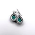 Tibetan Turquoise Gemstone Handmade 925 Sterling Silver Jewelry Earrings (2.10 )