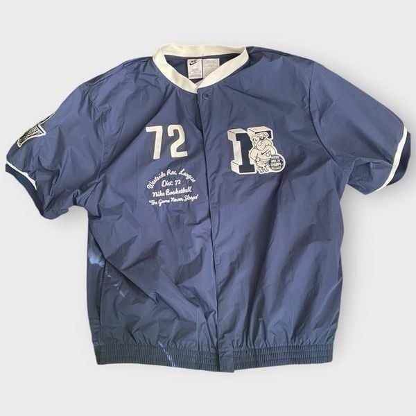 Nike Authentics Warm Up Shirt Jacket Top Mens size XL-Tall FQ6170 410 Brand New