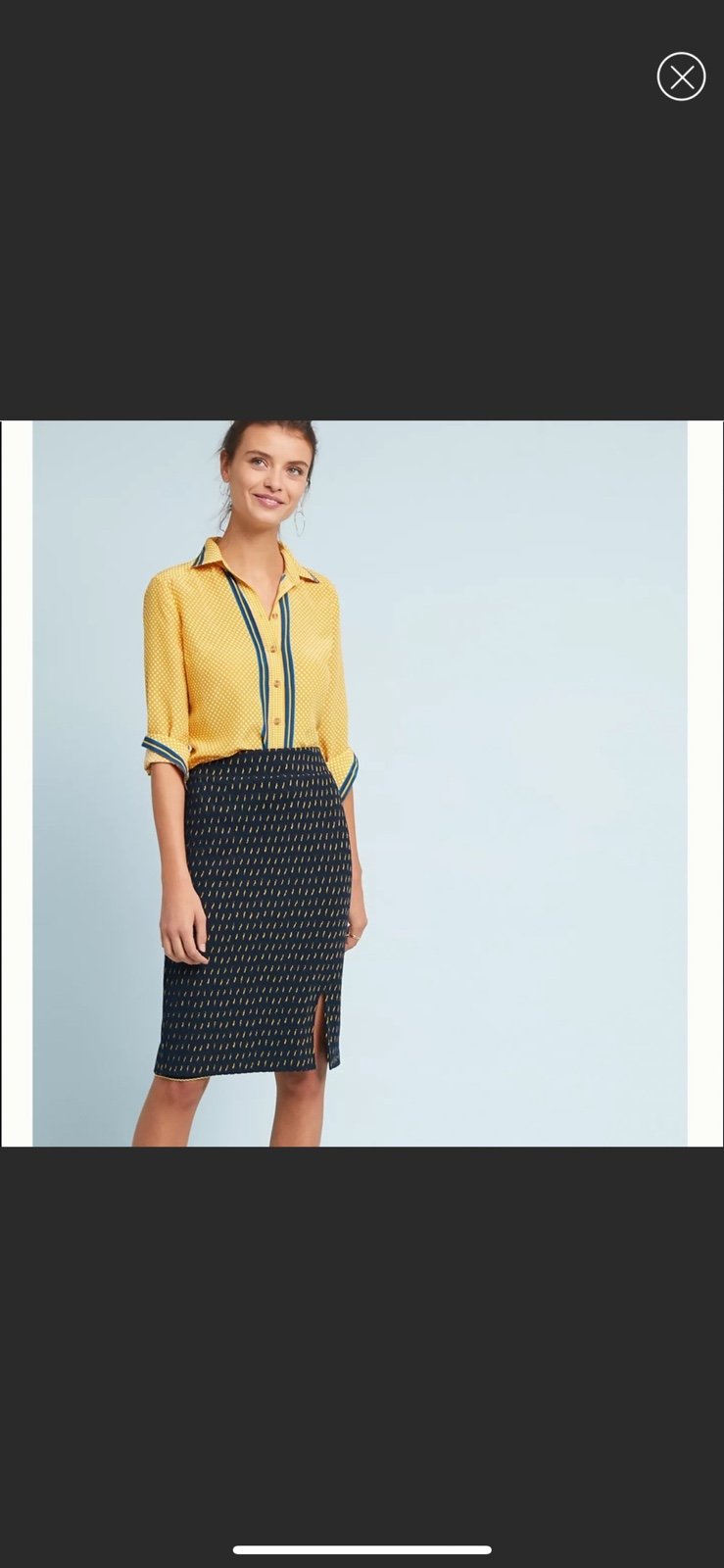 Anthropologie Maeve Hannon Pencil Skirt size 12