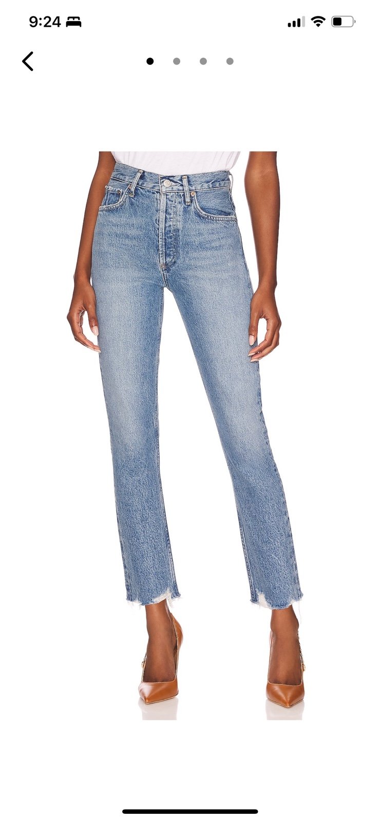 AGOLDE Riley High Rise Straight Crop size 27 NWOT