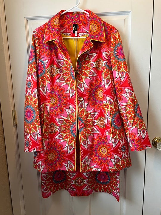 6 by 6 Womens Jacket with skirt size L
