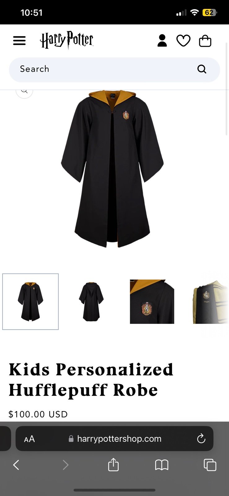 Harry Potter wand and Robe