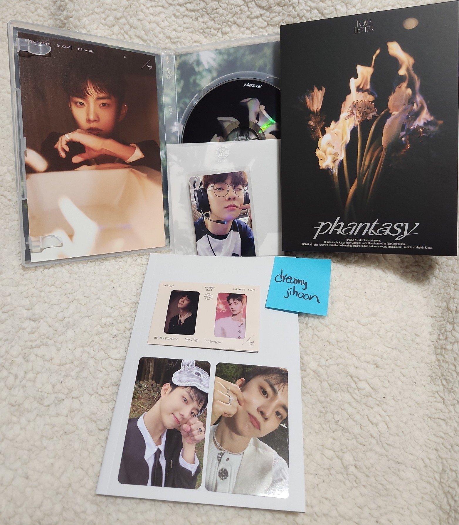 THE BOYZ q/changmin phantasy pt 3 send version album + hello82 pob