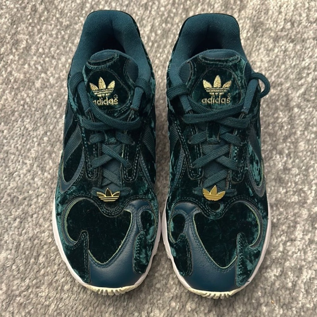 NWOT Adidas Originals Yung-1 Hi-Res Aqua Men Lifestyle Velvet Limited