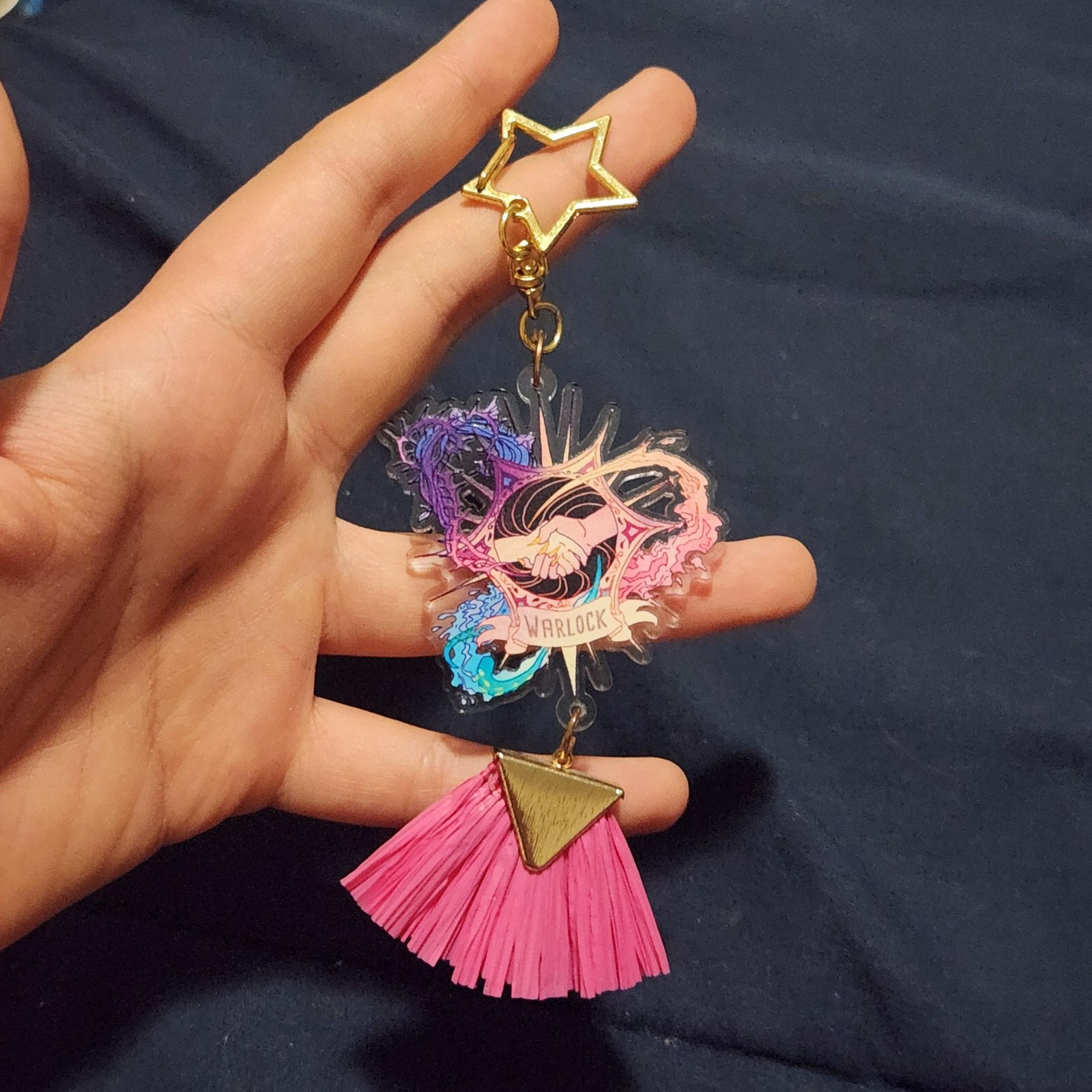 DnD Warlock Keychain