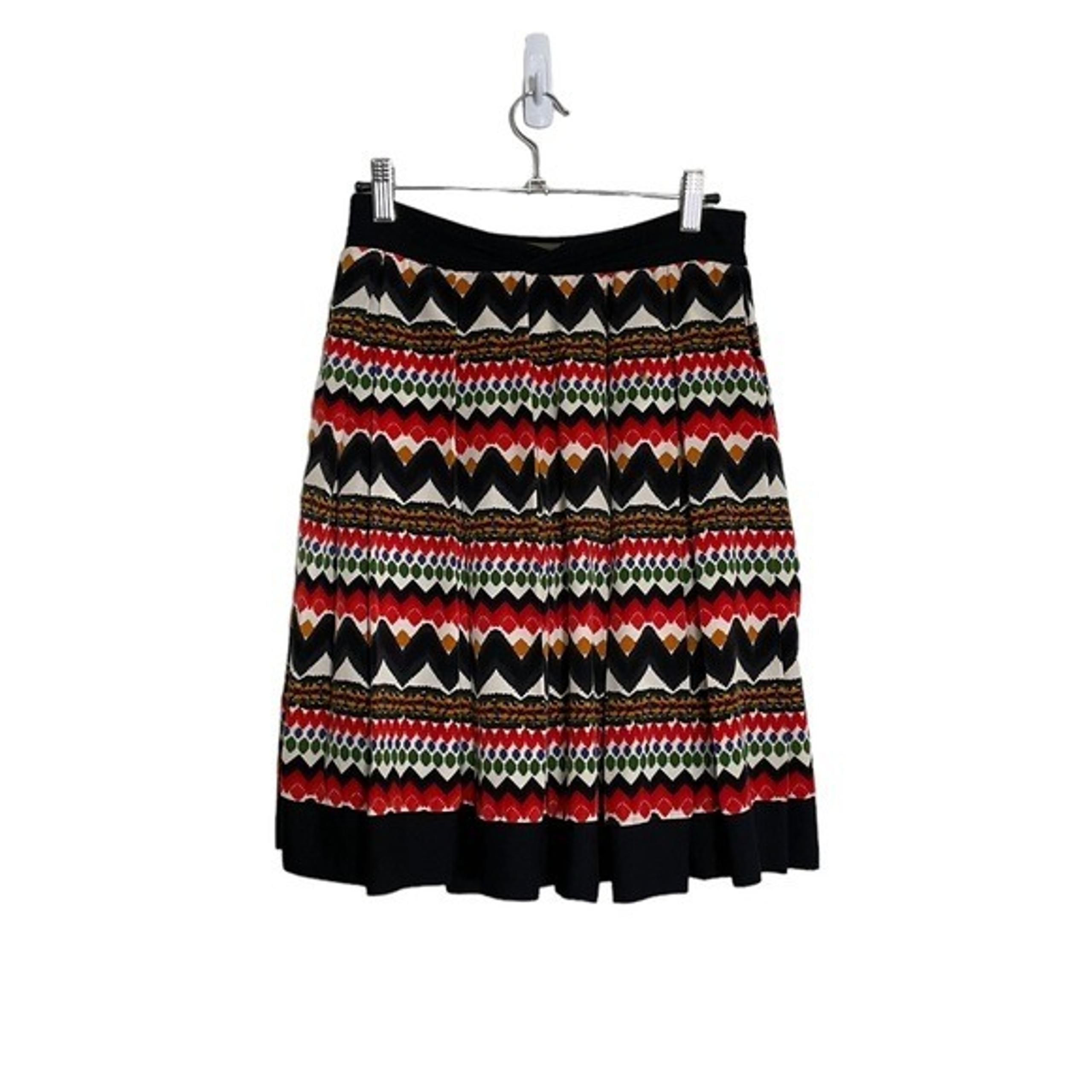 Anthropologie Fei Striped Mixed Pattern A Line Full Skirt 0