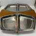 Mid Century Swedish Arthur Salm Stainless steel & teak Table Serving Dishes