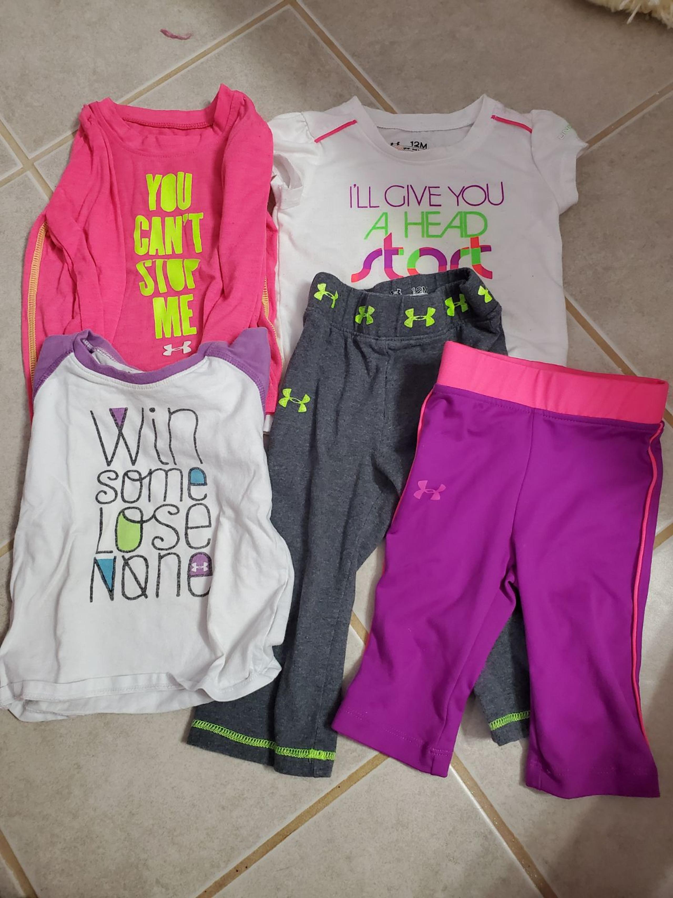 Girls 12m lot of under armour clothes