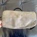 Madewell Womens The Camden Satchel Embossed Suede Zip Top Purse Boho Work RARE