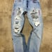 PROJECT CAPRI RED RUM JEANS SIZE 34