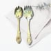 GEORGIAN HOUSE Serving Forks TOWLE GOLDEN CHAMPLAIN STAINLESS FLATWARE ROSES