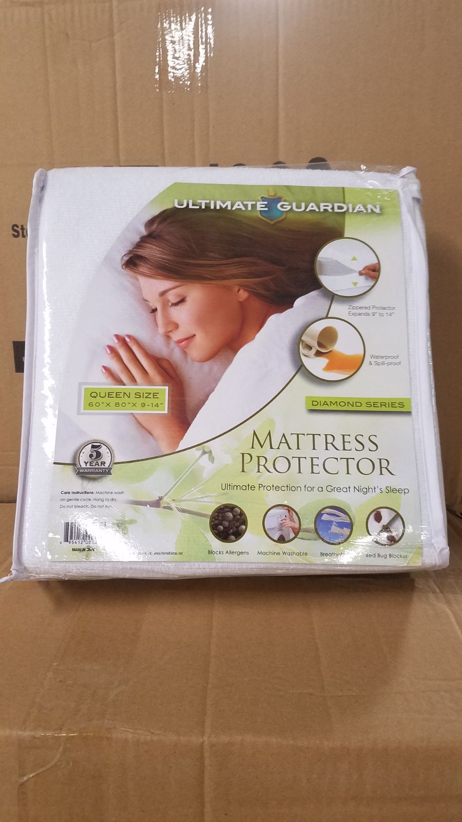 1pc Queen Mattress protector BedBugProof