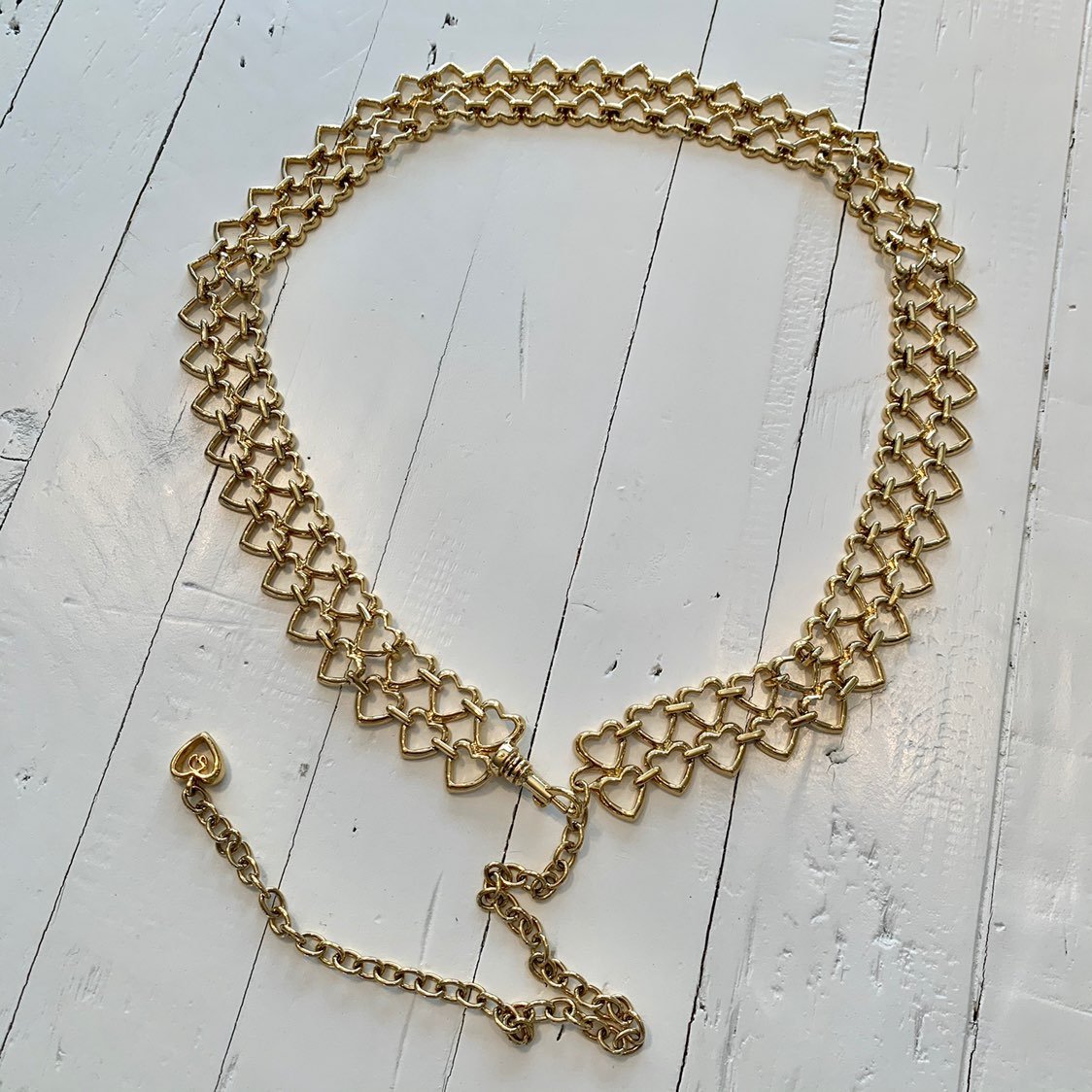 St. John gold hearts belt NEW