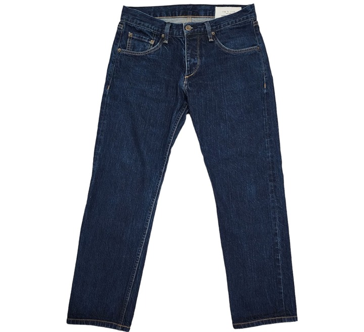 Rag & Bone Men's Standard Issue Fit 2 Slim Leg Blue Denim Jeans Size 30
