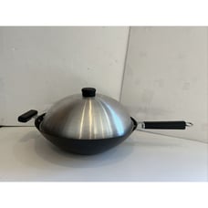 Joyce Chen Wok Xylan Flat Bottom Non Stick Stir Fry Pan 14-inch With Lid