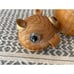 BOHO/MCM Owl Woven Wicker Basket Shanghai Handicraft, Peoples Republic of China