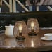 Metal Cage LED Lantern Battery Powered Cordless Accent Light Set of 2