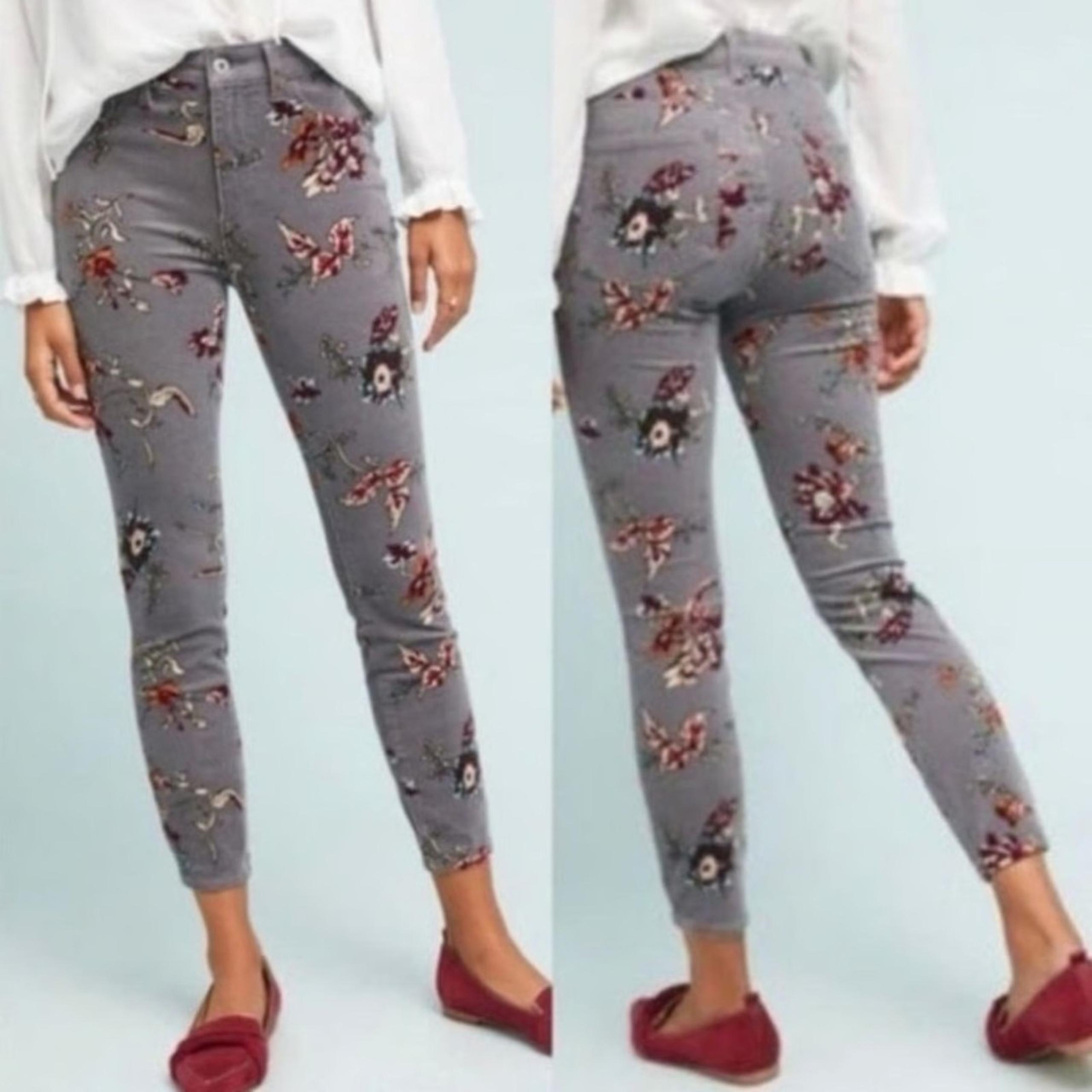 Anthropologie Pilcro Corduroy High-Rise Skinny Jeans 25 Petite Women’s Gray