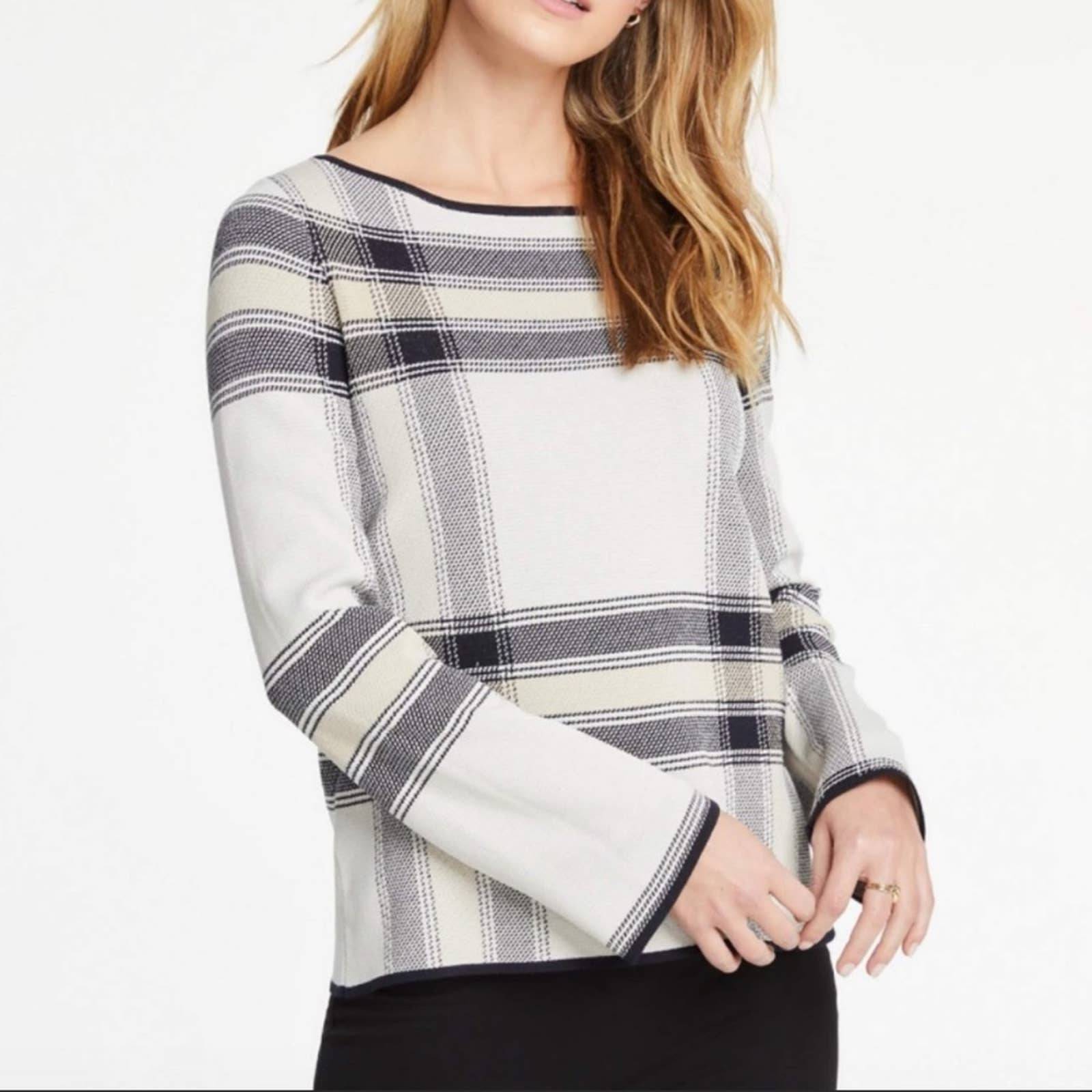 Ann Taylor PLAID SWEATER