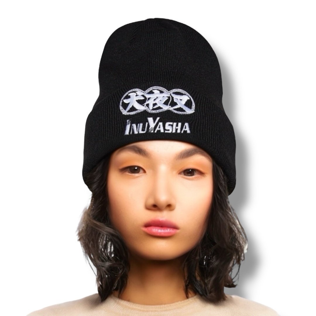 Dolls Kill x InuYasha Black Knit Beanie