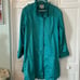 Vintage Misty River 1990s teal raincoat. Size 10