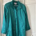 Vintage Misty River 1990s teal raincoat. Size 10