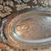 Large Arthur Court 1980 24 X 12.5 aluminum handled tray with bunny rabbits