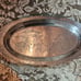 Large Arthur Court 1980 24 X 12.5 aluminum handled tray with bunny rabbits